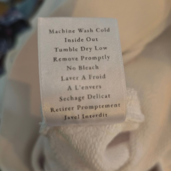 Frank & Eileen Tee Lab Women's XS Skirt White‎ Drawstring High Low Sweatshirt - Picture 5 of 13